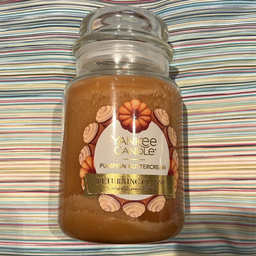 RARE Yankee Candle Pumpkin Buttercream Large Jar